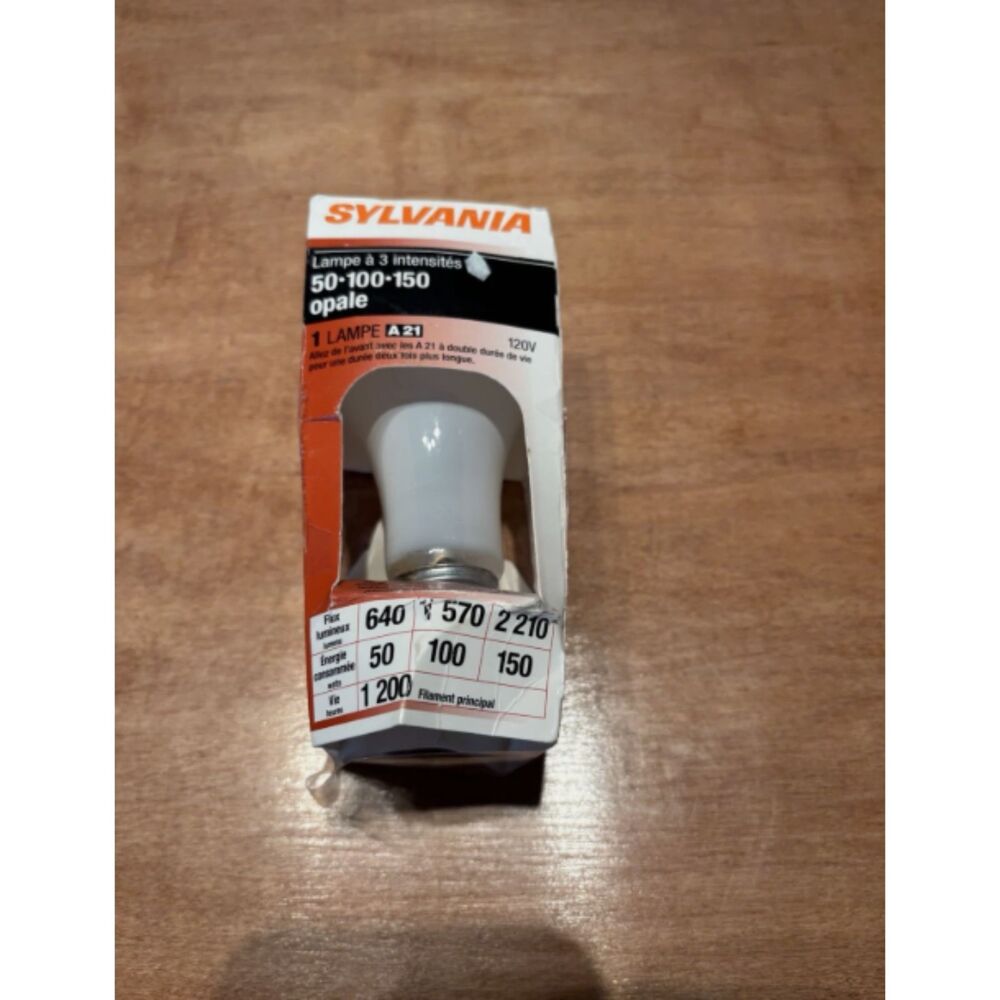 1CT: SYLVANIA 3-WAY 50/100/150watt SOFT WHITE 580-2120L A21 Bulb 120V like ge